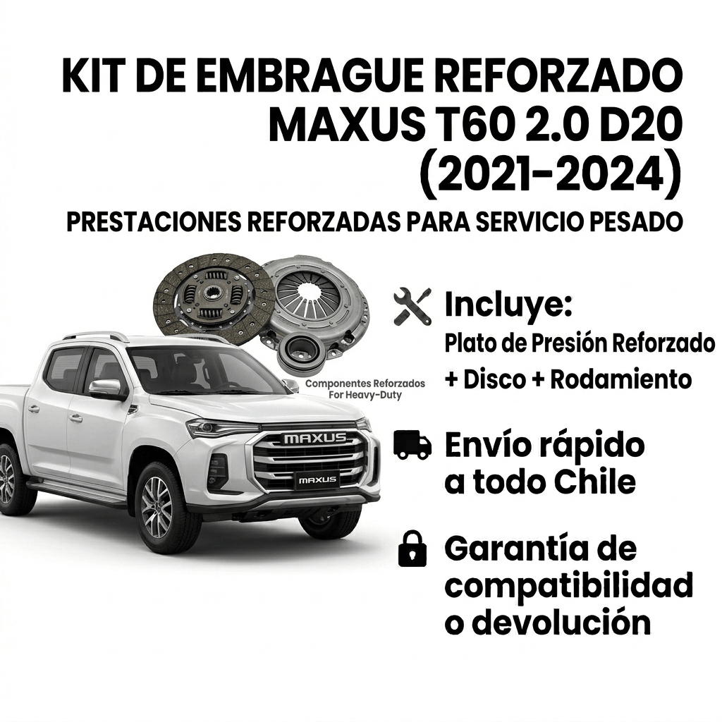 Kit de Embrague Reforzado Maxus T60 2.0 D20 (2021–2024)