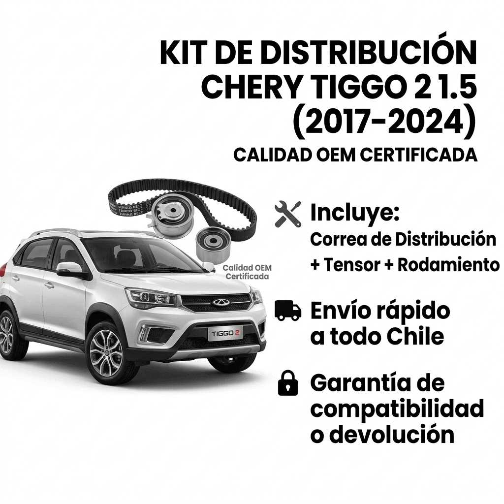 Kit de Distribución Chery Tiggo 2 1.5 (2017-2024) | Calidad OEM Certificada