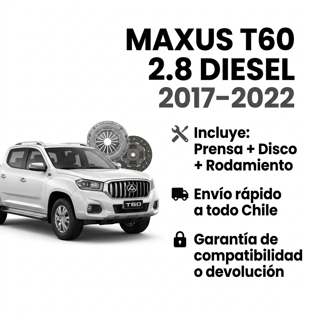 Kit de Embrague Reforzado Maxus T60 2.8 Turbo Diesel (2017–2022) - Calidad OEM