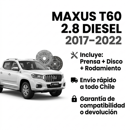 Kit de Embrague Reforzado Maxus T60 2.8 Turbo Diesel (2017–2022) - Calidad OEM